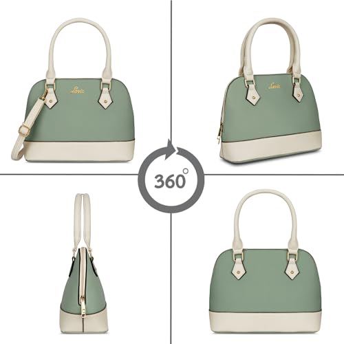Image of Lavie Winnie Pastel Women's Dome Satchel Bag | Satchel Handbag for Work | Ladies purse | Stylish Shoulder Bag | Gift for Women