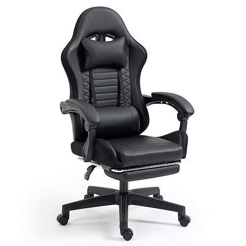 HOMEMAKE FURNITURE Silla Gamer Ergonómica Reclinable,Silla...