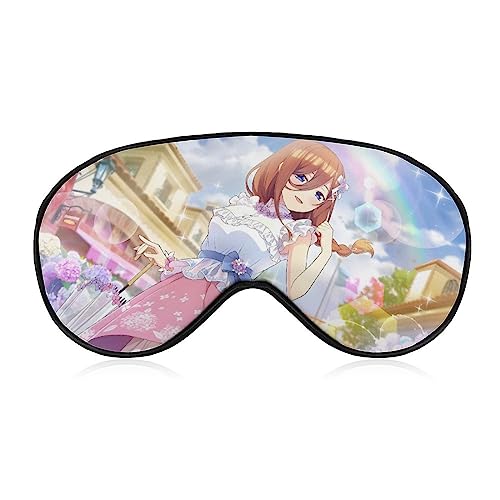 五等分の花嫁 中野三玖 アイマスク キャラクター アニメ アイマスク 睡眠用 かわいい 睡眠改善 遮光 柔らかい 眼精疲労 目元疲労回復 安眠マスク 圧迫感なし 子供 男女兼用 ギフト