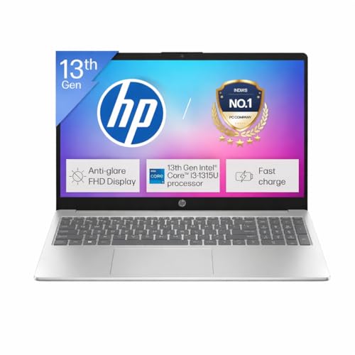 HP 15, Intel Core i3-1315U-13th Gen Laptop (8GB DDR4 Ram,512GB SS...