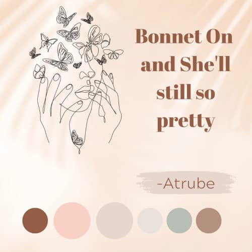 Atrube Silk Satin Hair Bonnet Reversible Sleep Cap Adjustable tie Band Head wrap for Sleeping Wrap Silk Bonnet Hair with Hair Scalp Massager Shampoo Brush and scrunchies (Rose... - Image 5