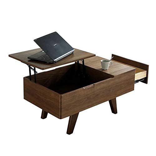 GOTOTOP - Cadre de levage de table basse, 2pcs charnière hydraulique à ressort à charnière en acier robuste pour bureau d'ordinateur portable de table à thé à café, 50 kg, noir