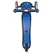 Globber- V2 3-Wheel Kids Kick Scooter - LED Light Up Wheels - Adjustable Height T-Bar - for Boys and Girls - Navy Blue
