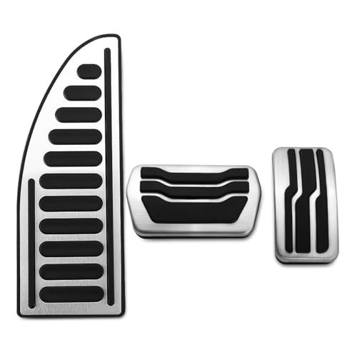 AT MT Stainless Steel Car Interior Fit For GAS Fuel Pedal Brake Pedals Cover Fit For Ford Focus 2 3 4 MK2 MK3 MK4 2005-2017 Accessories(3Pcs AT with rest)