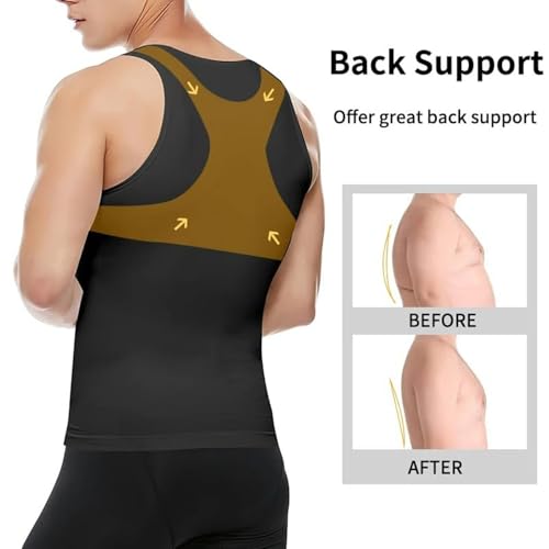 Selure Shaping Tank 2.0 Men, Breathable & Comfortable Slimming Compression Shirt, Body Shaper4