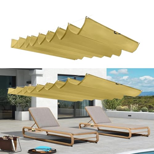 Voile d'ombrage rétractable imperméable protection UV pour extérieur - 2