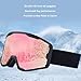 Drfeify Ski Goggles, Adjustable Winter Snow Goggles Dual Lens Skiing Glass for Outdoor Skiing Snowmobile