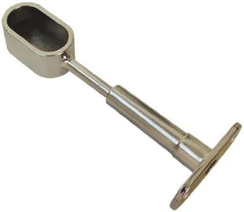 Reggitubo ovale chiuso cromato 30x15 mm