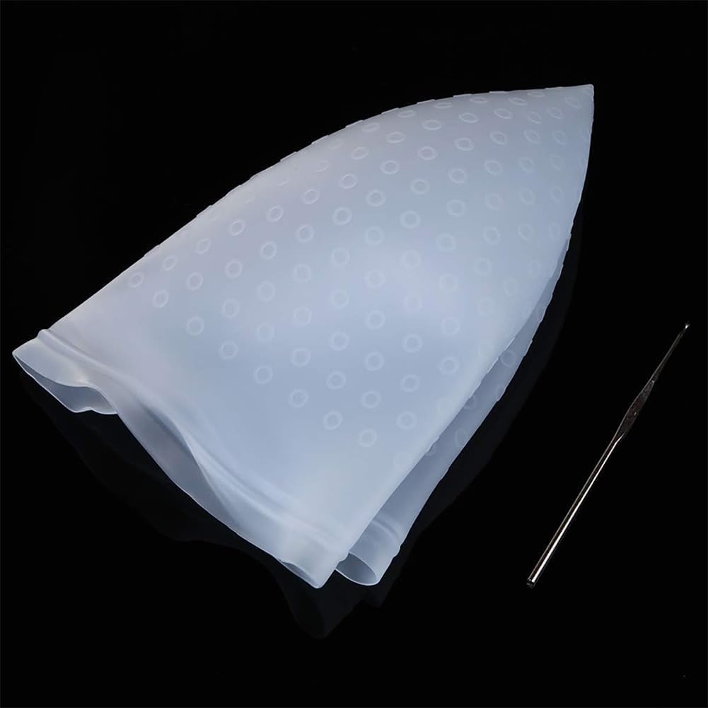 Cuffia per Meches,Cappucci In Silicone Per Tinture Per Capelli,Strumenti Professionali per Parrucchieri,Cuffia Capelli Meches con Ganci,Cuffia Per Capelli Per Meches, per Ragazze Tintura Capelli