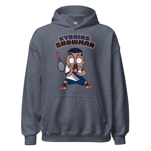 Sweat à capuche tennis Nick Kyrgios en bleu marine chiné de qualité