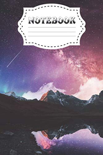 Notebook : Milky Way, Galaxy Notebook, Universe Diary, Night Sky Journal (102 Pages, Lined, 6 x 9) Vol #1