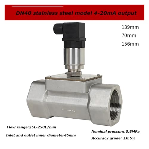 Débitmètre à turbine pour canalisation DN40 évite les pertes de charge