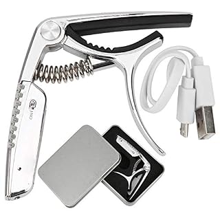 Guitare Capo Tuner 2 en 1 Clip Tuning Clamp Trigger en alliage de Zinc Batterie Rechargeable intégrée RGB LED Display GT… - Les Beatles, Paul McCartney, John Lennon, RIngo Starr, George Harrison