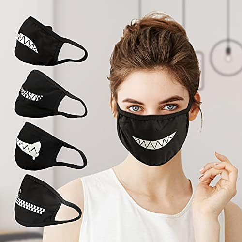 Amazon.com: gootrades Set of 4 Teeth Pattern Unisex Cotton Blend Anti ...