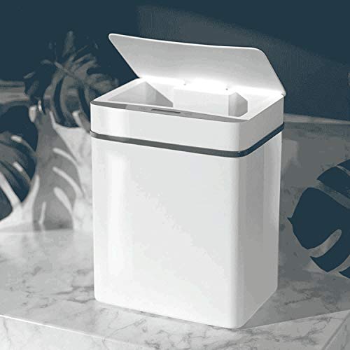 Caneca de basura inteligente con tapa y sensor 15L miniatura 3