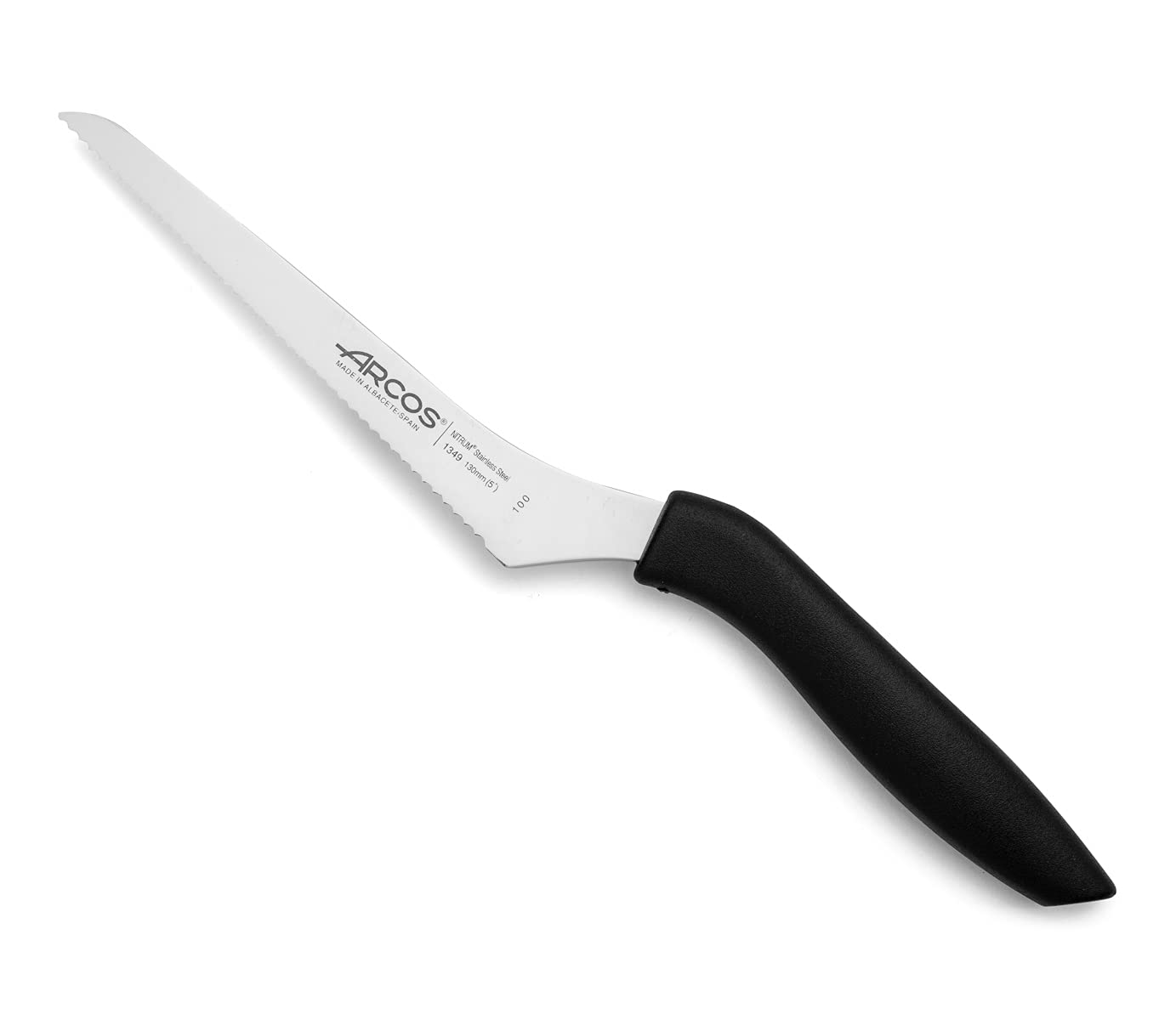 Arcos Brotmesser Niza – 200 Mm Klinge Aus Nitrum-Edelstahl, Schwarzer Polypropylen-Griff