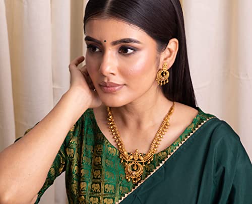 TARINIKA Antique Gold Plated Kanti Short Necklace Set with Peacock Design - Indian Jewelry Sets for Women | Perfect for Casual Occasions | Indian Jewelry Set for Women | 1 Year Warranty*3