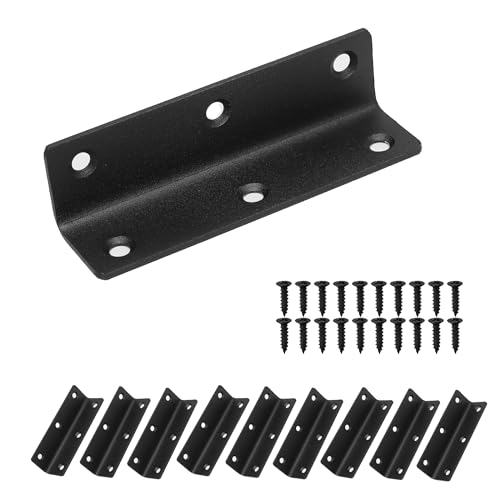 L Bracket Corner Brace Metal Shelf Bracket (10 Pack)