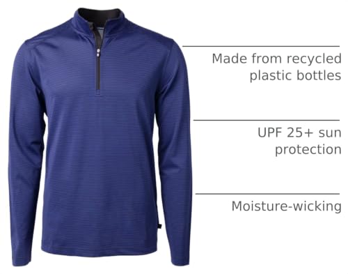 Cutter & Buck Polo para Hombre Virtue Eco Qrtr Zip miniatura 3