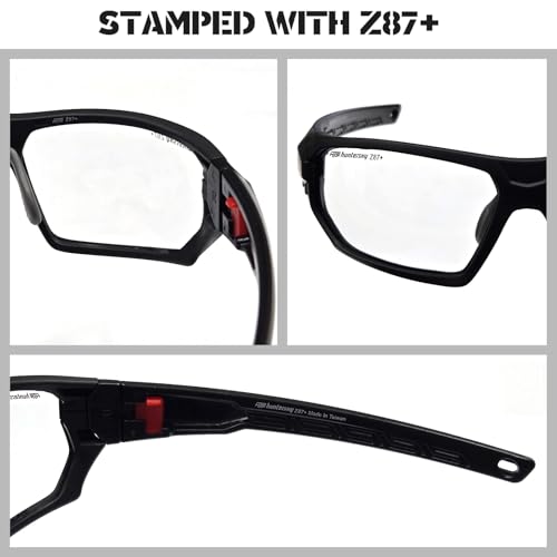 Image of HTS HUNTERSKY Ballistic Tactical ANSI Z87.1+ Impact Protection Anti Fog Shooting Glasses Military Grade Airsoft Range