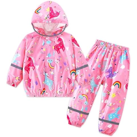 FILOWA Kids Waterproof Suit with Hood Cover
