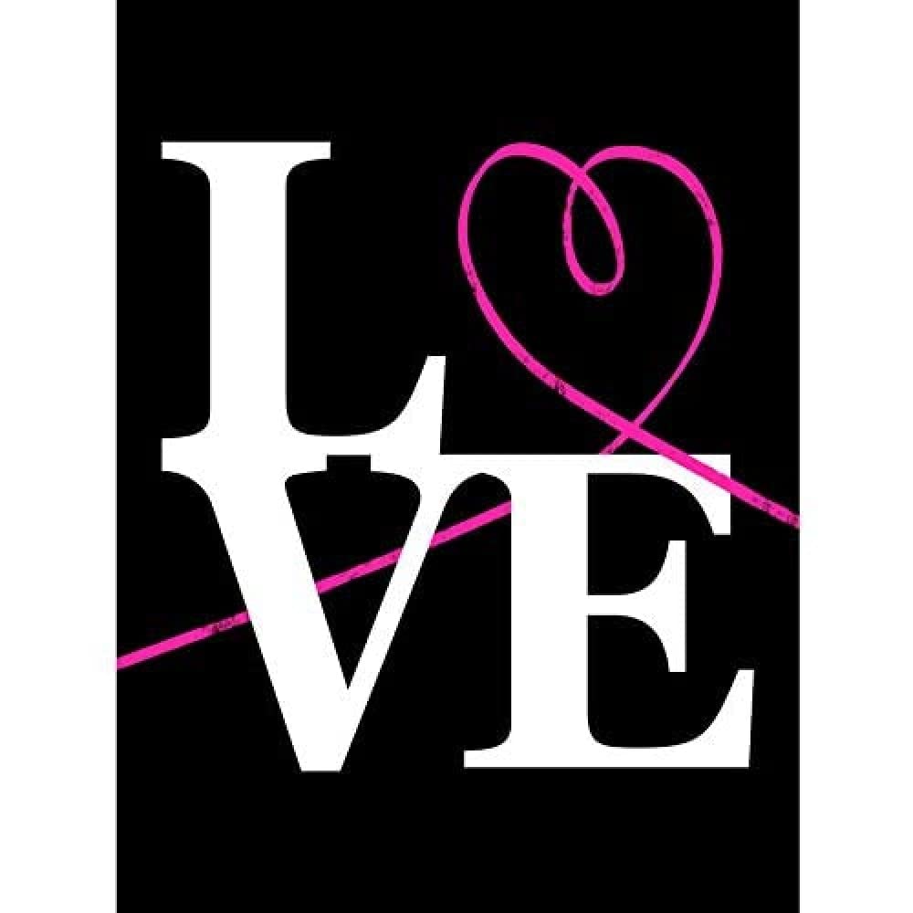 Wee Blue Coo Love Neon Paint Unframed Wall Art Print Poster Home Decor Premium