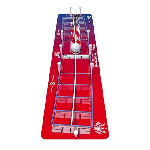 Wellputt Wellstroke 12 Stars and Stripes Putting Mat for Right Handed Golfers | Improve Your Putting Stroke with This Patriotic Golf Training Aid | 31.9 L x 7.7 W