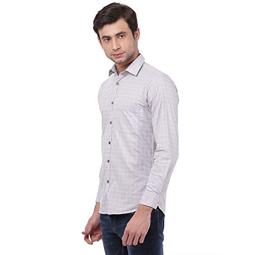 Image of TAHVO Men's Regular Fit Long Sleeves Cotton Formal Shirt
