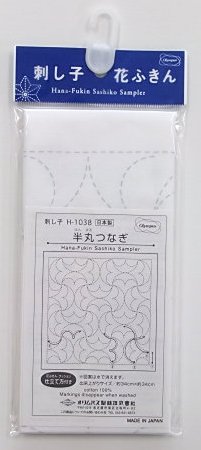 Sashiko Flower Torchon vaisselle Olympus lot chiffons broderie blanche demi-ronde