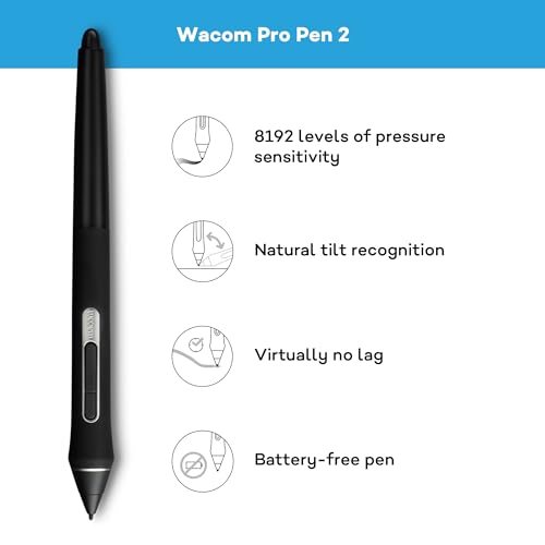 Wacom Intuos Pro Stifttablett Größe M, Grafiktablett (inkl. Pro Pen 2 Eingabestift mit...