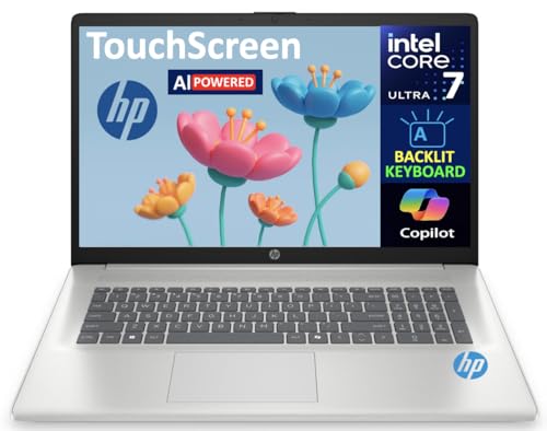 Image of HP 17 AI Powered Laptop 17.3 inch Touchscreen HD+ Display (Intel Ultra 7-255U, 16GB DDR5, 1TB PCIe SSD, Intel Graphics, Backlit KB, WiFi 6, Win 11 Pro) w /MS 365 Personal, DKZ USB Port Expander