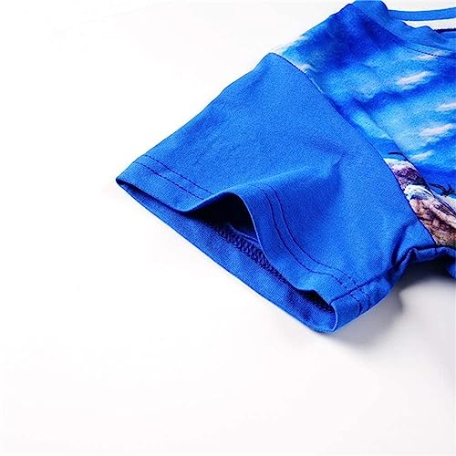 2023 Inverno Moda Meninas Camisetas Verão Crianças Desenho Dinossauro Estampado Camiseta Meninas Est