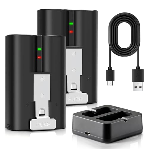 2-Pack Replacement Battery with Charger for Ring Doorbell