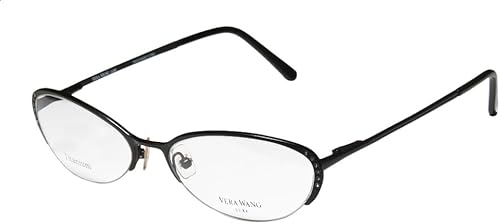 Miniatura 1 de Vera Wang Epiphany II - Lentes de titanio con cristales de medio borde para damasjóvenes y niñas con bisagras de resorte lentes