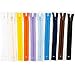 Reißverschluss Set, Reißverschlüsse, Nahtverdeckter Reißverschluss,10 Farben Nylon Reißverschlüsse, 20 cm Näh-Reißverschlüsse, für Kleidung, Taschen, Handwerk, 10Stück
