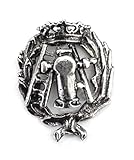 Alylosilver Insignia Professionale di Topografia per Uomo Donna in Argento 925 con Scatola per Regalo.