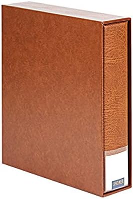 Lindner 3532M - H Münzalbum PUBLICA M mit 10 Münzblättern-Hellbraun