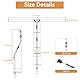 LABOREDUCER LED Bilderleuchte Silber mit Kabel Plug in Fernbedienung Dimmbar 3000K Warmweiß,Timer Drehbare Moderne Innen LED Aluminium 32cm Dimmbare Bildbeleuchtung fur Dart Beleuchtung Wandleuchte