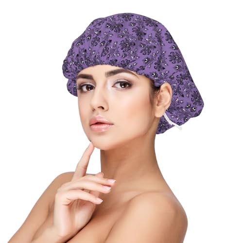 Haunted the Mansion Satin Silk Bonnet for Sleeping Women - Slouchy Beanie Hat Satin Sleep Cap for Women's Natural & Curly Hair