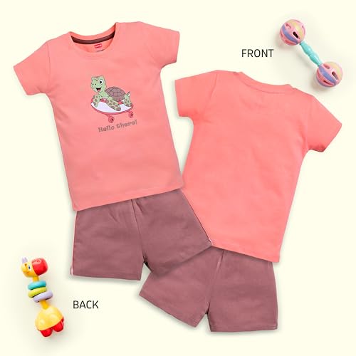 Image of LuvLap Baby Boys Regular Fit 100% Cotton Half Sleeves Boys T-Shirts and & Shorts Set Pack of 3