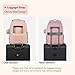 BabbleRoo Diaper Bag Backpack - Travel Large Baby Diaper Bag with Changing pad, Waterproof Baby Bags for Mom & Dad, Unisex Bags with Pacifier Case, Luggage Strap & Stroller Clips– Pink