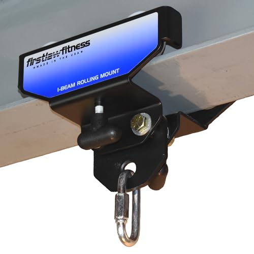 I-Beam Rolling Heavy Bag Mount - Blue Labels - Set for 6.0" Wide I-Beam