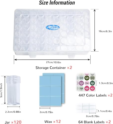 Cajas de pintura de diamantes para mantener tu rincón de manualidades ordenado y limpio 6