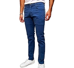 Denim Culture Men's Stretch Twill Pants,Slate Blue,30W-30L