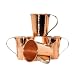 Sertodo Copper, Hand Hammered Pure Copper, Moscow Mule Mug 18 Ounce, Set of 4