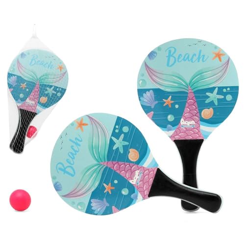 BigBuy Outdoor Palas de Playa con Pelota Sirena