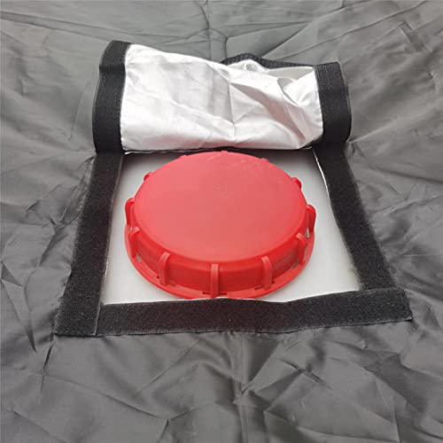 Lilei Ibc Tote Cover For 1000L, Outdoor Rain Barrel Water Tank Protective Cover, With Zipper On One Side, 210D Sunshade For Protect Your Water Tank From Harmful Uv Rays (Black) #TOP4