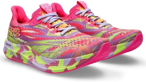 ASICS Women's Noosa TRI 15 Running Shoes, 9, HOT Pink/Safety Yellow | Image 1