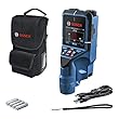 Bosch Professional Wallscanner D-tect 200 C (Ortung von (nicht-) spannungsführenden Leitungen, Metall, Kunststoffrohren, Holzteilen und Hohlräumen, USB-C-Kabel, 4 AA-Batterien, Tasche)