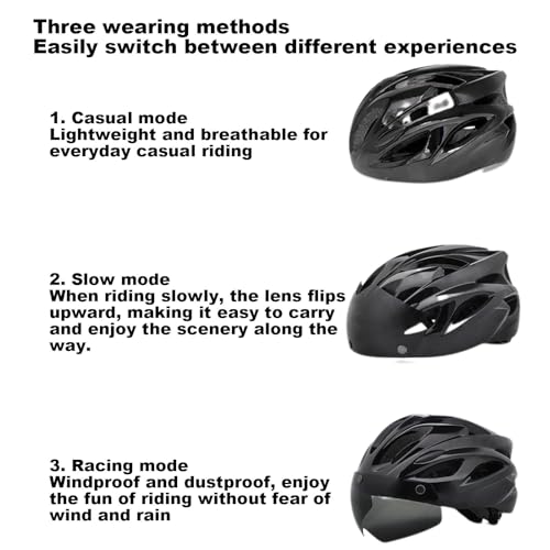 Casque respirant et réglable avec éclairage LED rechargeable USB